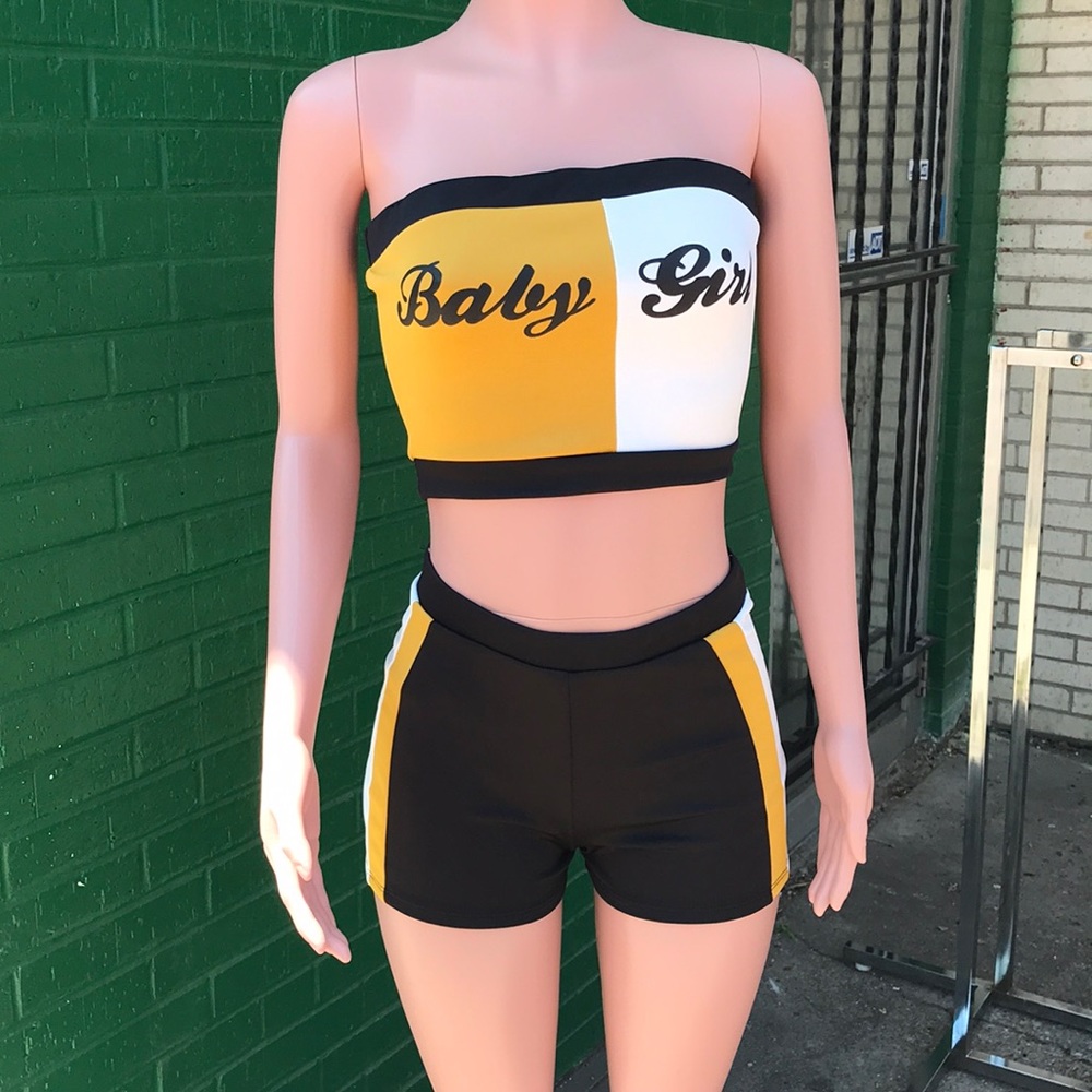 “Baby Girl” halter and short set